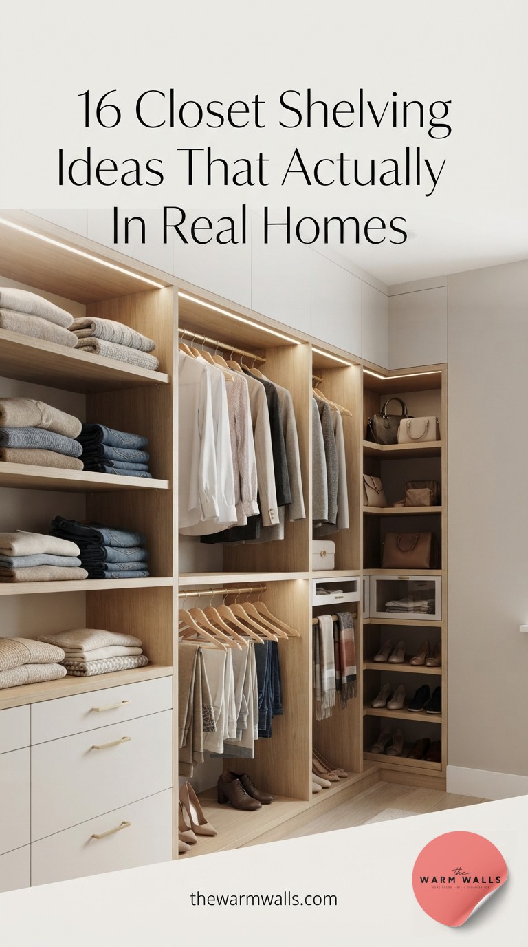 16 Closet Shelving Ideas That Actually Work In Real Homes