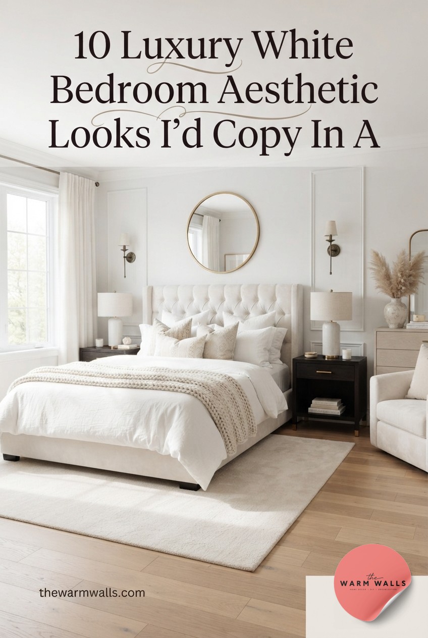 10 Luxury White Bedroom Aesthetic Looks I'd Copy In A