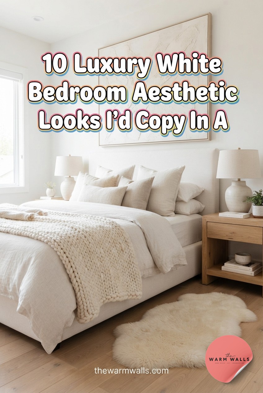 10 Luxury White Bedroom Aesthetic Looks I'd Copy In A