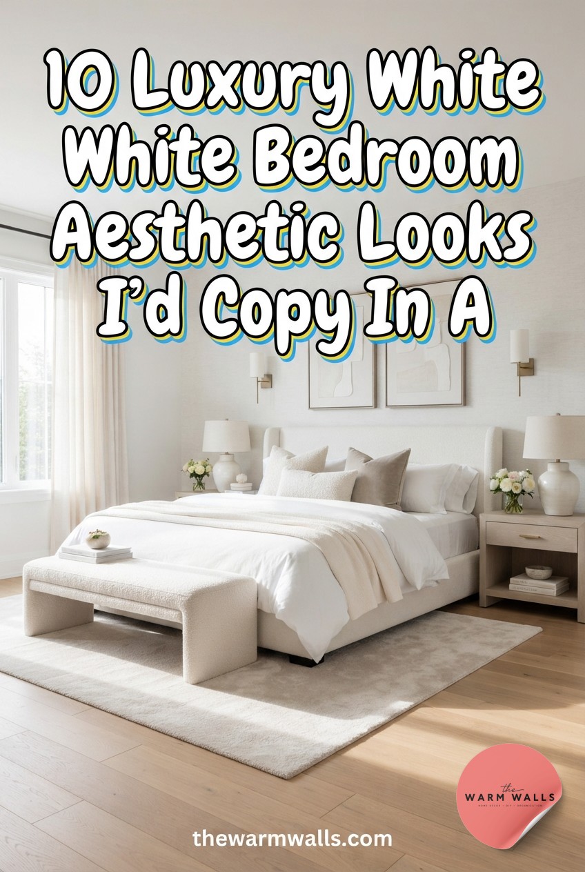 10 Luxury White Bedroom Aesthetic Looks I'd Copy In A