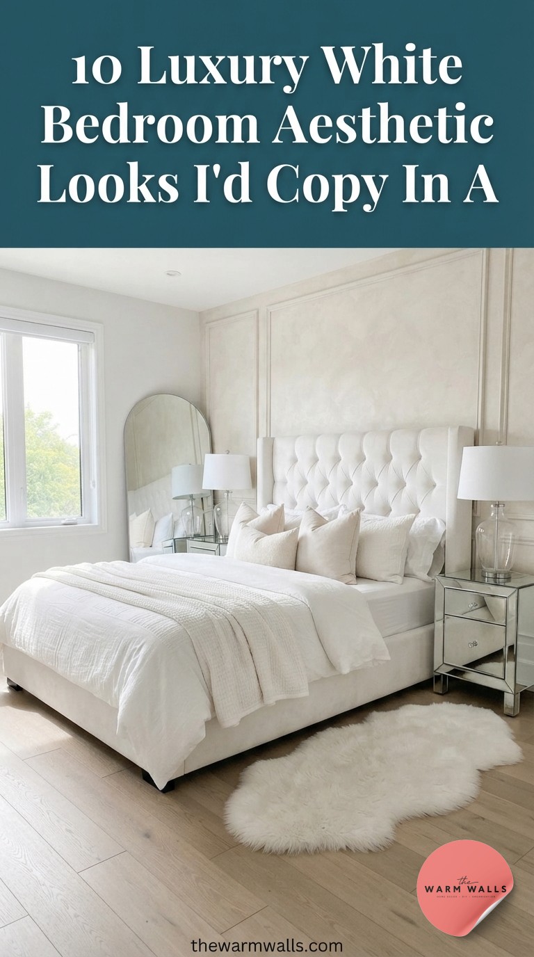 10 Luxury White Bedroom Aesthetic Looks I'd Copy In A